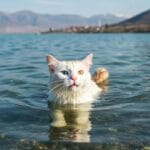 Chat de Van en Turquie 🇹🇷 les chats qui riment l’eau